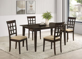 Gabriel Rectangular 59-inch Dining Set Cappuccino