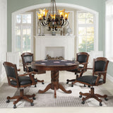 Turk 3-in-1 Dining and Game Table Set Tobacco