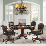 Turk 3-in-1 Dining and Game Table Set Tobacco