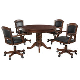 Turk 3-in-1 Dining and Game Table Set Tobacco