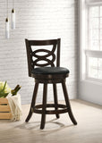 Calecita Wood Swivel Bar / Counter Stool Cappuccino (Set of 2)