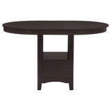 Lavon Oval Counter Height Dining Set Espresso