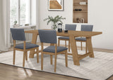 Sharon Rectangular Dining Table Set Brown