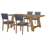 Sharon Rectangular Dining Table Set Brown