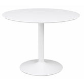 Lowry Round 40-inch Wood Top Dining Table White