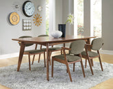 Malone Rectangular Dining Table Set Dark Walnut