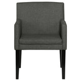 Catherine Upholstered Dining Arm Chair Grey (Set of 2)