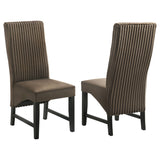 Barrand Upholstered Dining Side Chair Black (Set of 2)