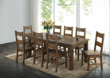 Coleman Rectangular Dining Set Rustic Golden Brown