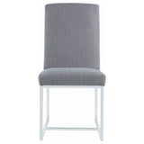 Mackinnon Upholstered Dining Side Chair Grey (Set of 2)
