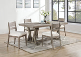 Cornelia Rectangular Dining Table Set Coastal Grey