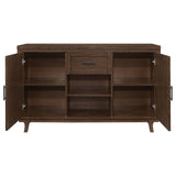 Reynolds 2-door Sideboard Buffet Storage Cabinet Brown Oak