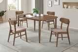 Dortch Oval Solid Wood Dining Set Walnut