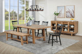 Middleton Extension Leaf Dining Set Brown and Black