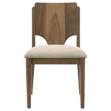 Crestmore Dining Chair Upholstered Seat Walnut (Set of 2)