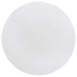 Judd 54-inch Round Dining Wood Table with Shelf Pearl White