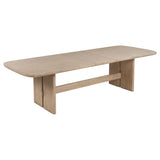 Kailani Rectangular Wood Dining Table Set Beige Oak