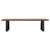 Ditman Live Edge Wood Dining Bench Grey Sheesham