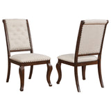 Brockway Upholstered Dining Chair Barley Brown (Set of 2)