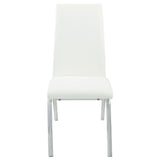 Bishop Upholstered Dining Side Chair White (Set of 2)