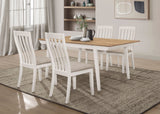 Nogales Rectangular Dining Table Set Coastal Grey