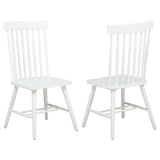 Andrews Windsor Spindle Dining Side Chair White (Set of 2)