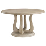 Trofello Round Dining Table Set White Washed