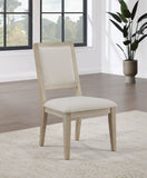 Trofello Cushioned Dining Side Chair White Washed (Set of 2)
