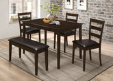 Guillen Rectangular Dining Table Set Cappuccino