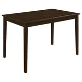 Guillen Rectangular Dining Table Set Cappuccino