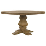 Florence Round Dining Table Set Rustic Honey