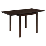 Kelso Drop Leaf Dining Table Set Cappuccino and Tan