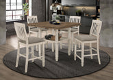 Sarasota Drop Leaf Counter Dining Set Rustic Cream
