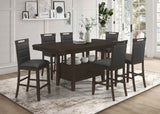 Prentiss Butterfly Leaf Dining Table Set Cappuccino