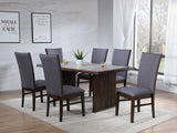 Sherwood Rectangular Dining Table Set Brown