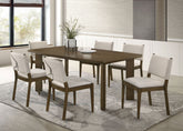 Ottowa Rectangular Wood Dining Room Table Set Brown