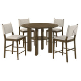 Ottowa Round Counter Height Dining Room Set Brown