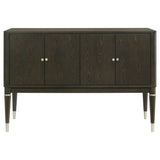Reseda 4-door Dining Sideboard Server with Shelves Ash Brown