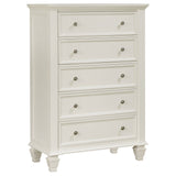 Sandy Beach 5-drawer Bedroom Chest Black