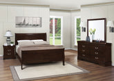 Louis Philippe Bedroom Set Cappuccino