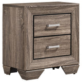 Kauffman 2-drawer Nightstand Dark Cocoa