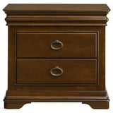 Garland 3-drawer Nightstand Bedside Table Brown Cherry