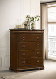 Garland 4-drawer Bedroom Chest of Drawers Brown Cherry