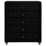 Deanna 5-drawer Bedroom Chest Black