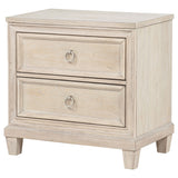 Pembroke 2-drawer Nightstand Bedside Table Washed Oak