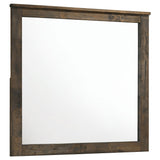 Woodmont Dresser Mirror Rustic Golden Brown