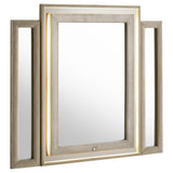Lorient LED Dresser Mirror Ivory and Camel