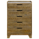 Henderson 5-drawer Bedroom Chest of Drawers Medium Oak