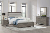 Wright California King Bedroom Set Brown Oak