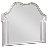 Evangeline Dresser Mirror Silver Oak